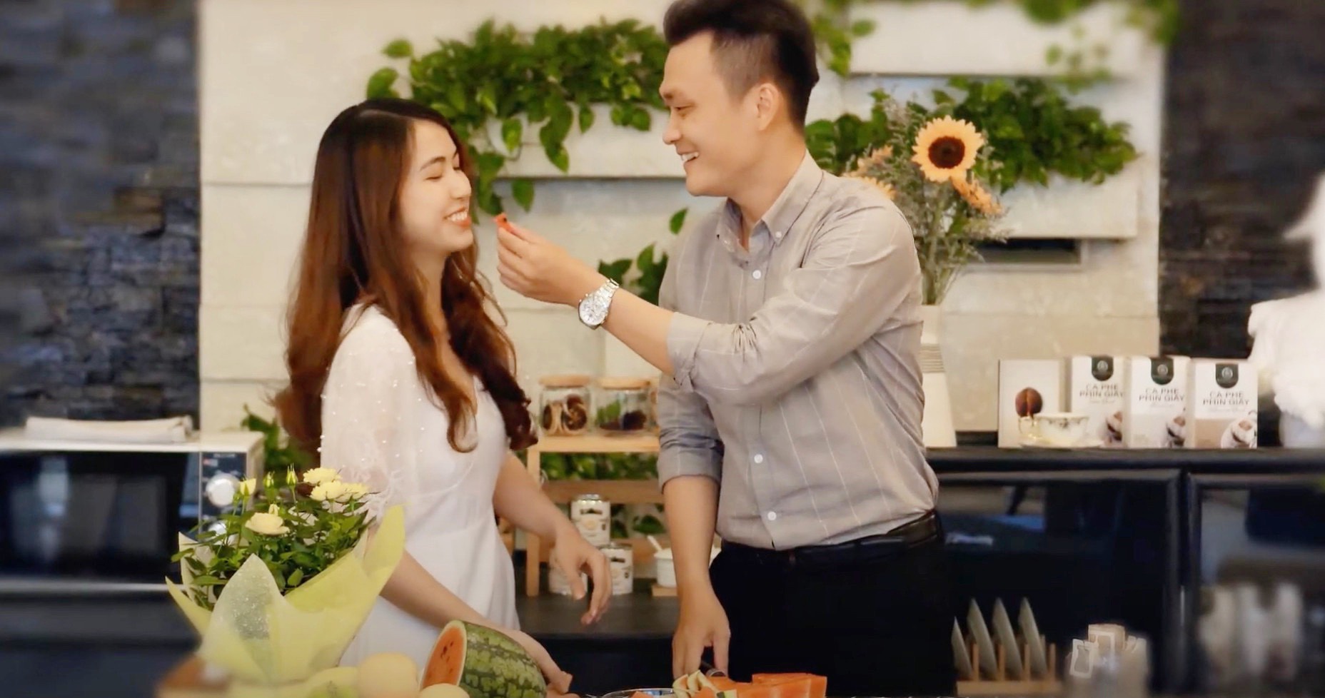 Hướng dẫn pha chế cà phê Latte Dưa Hấu