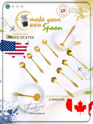 Spoon - Floral Pattern - Usa & Canada